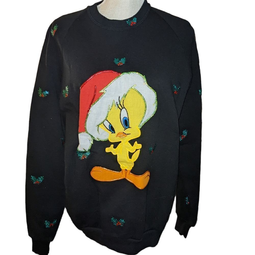 80s 90s vintage Tweety bird holiday sweatshirt women's size XL